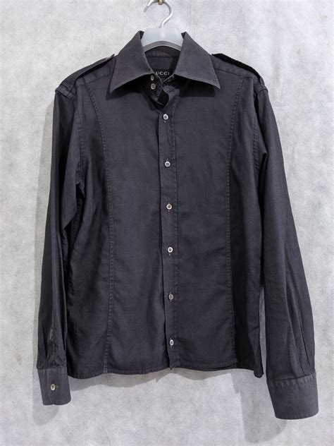 Vintage Gucci by Tom Ford black button up jacket 